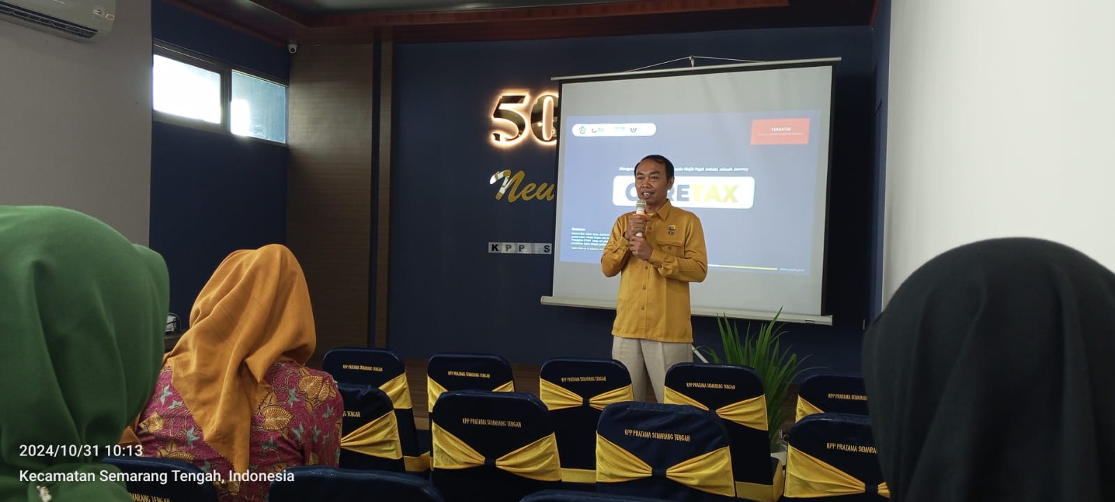 Diskominfo Kota Semarang Hadiri Kelas Pajak Edukasi Coretax di KPP Semarang Tengah